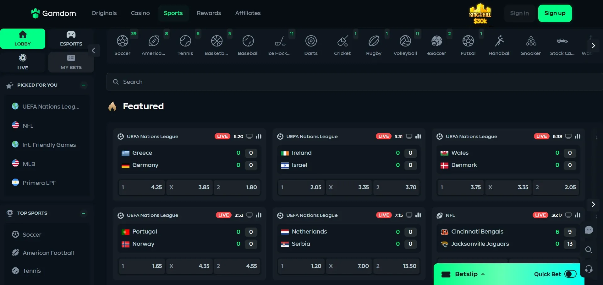Gamdom sportsbook